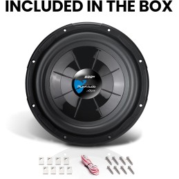 Planet Audio PX12 Axis Series 12 Inch Car Audio Subwoofer - 1000 Watts Max, Dual 4 Ohm Voice Coil, Sold Individually, For Truck