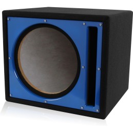 BELVA BBX112BK 1.842 cu ft. Single 12" Ported Car Subwoofer Box Enclosure with Custom Black Baffle