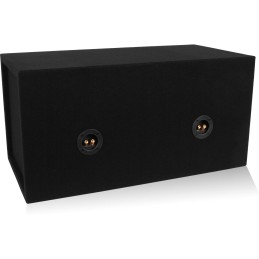 BELVA MDFD12 Dual 12-inch Car Subwoofer Box Sealed 3/4-inch MDF Prelined Polyfil