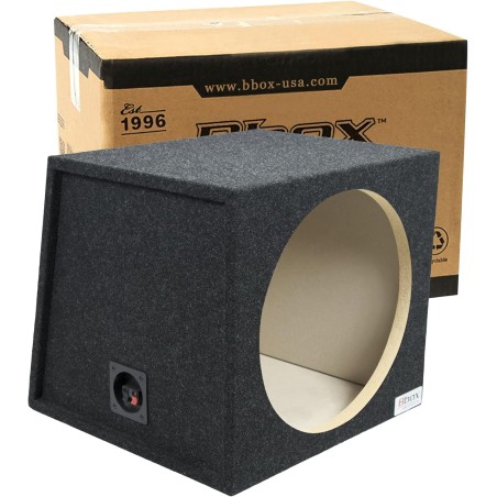 Atrend Bbox Single Sealed 15 Inch Subwoofer Enclosure - Car Subwoofer Boxes & Enclosures - Premium Subwoofer Box Improves Audio