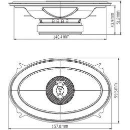 JBL Stage3 8627 2-Wege Auto Lautsprecher Set von Harman Kardon - 250 Watt ovale KFZ Autolautsprecher Boxen - groß 6" x 8" - 15 x