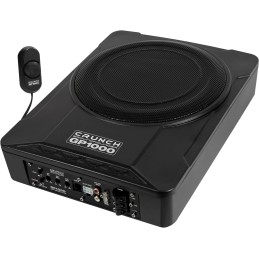 Crunch GP1000 | 25 cm 250mm Aktiv Subwoofer Auto PKW Aktivbass Aktiv-Untersitz-Subwoofer