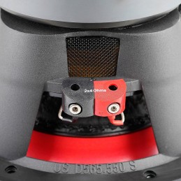 Audiopipe 15“ Quad Stack Composite Cone Subwoofer (TXX-BDC-IV-15), Superior Performance, 2800W, 3.3" BASV Voice Coil, 4 Magnets,