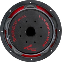 Audiopipe 15“ Quad Stack Composite Cone Subwoofer (TXX-BDC-IV-15), Superior Performance, 2800W, 3.3" BASV Voice Coil, 4 Magnets,