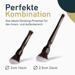 Aurum-Performance® Premium Detailing Pinsel Set - Ultraweiche Auto Reinigungspinsel für die schonende und professionelle