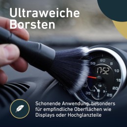 Aurum-Performance® Premium Detailing Pinsel Set - Ultraweiche Auto Reinigungspinsel für die schonende und professionelle