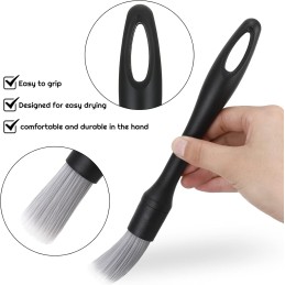 Firtink 5 PCS Car Detailing Brush Set, Car Interior Detailing Brushes Auto Ultra-Soft Detail Cleaning Brush Dust Removal Brushes