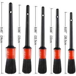 Auto Car Detailing Brush Set(Set of 5)- Automotive Detail Cleaning Brushes For Cleaning Wheels, Engine, Interior, Emblems,