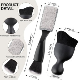 Auto Interior Dusting Brush,4 Pcs Car Interior Dust Sweeping Soft Brush,Woobrooch Car Detailing Cleaning Brush,Universal Car