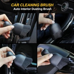 Auto Interior Dusting Brush,4 Pcs Car Interior Dust Sweeping Soft Brush,Woobrooch Car Detailing Cleaning Brush,Universal Car