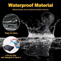 Auto Interior Dusting Brush,4 Pcs Car Interior Dust Sweeping Soft Brush,Woobrooch Car Detailing Cleaning Brush,Universal Car