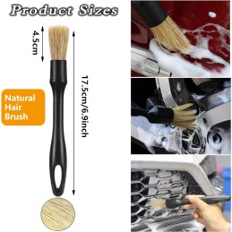 laeeyin 5 Stück Auto Detailingbürste staubpinsel, Auto Reinigungsbürsten Car Interior Detailing Brushes reinigungspinsel, Auto