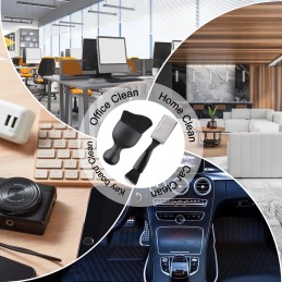 Auto Interior Dusting Brush,4 Pcs Car Interior Dust Sweeping Soft Brush,Woobrooch Car Detailing Cleaning Brush,Universal Car