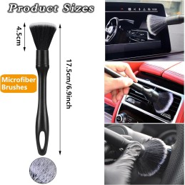 laeeyin 5 Stück Auto Detailingbürste staubpinsel, Auto Reinigungsbürsten Car Interior Detailing Brushes reinigungspinsel, Auto