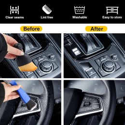 Auto Interior Dusting Brush,4 Pcs Car Interior Dust Sweeping Soft Brush,Woobrooch Car Detailing Cleaning Brush,Universal Car