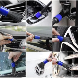 Dorocola 9 Stück Auto Reinigungspinsel Detailing Pinsel Set,Ultrasoft Detail Bürste, Auto Reinigungsbürsten Auto Detailing