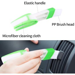 Auto Detailing Brush Set, 5 Pcs Car Detailing Brushes, 2 Pcs Car Air Condition Duster, Car Detail Cleaning Brushes Kit for Car