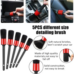 Car Detailing Kit, 18Pcs Reliable Car Cleaning Kit includes Various of Soft-bristled Car Detailing Brushes for Cleaning