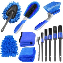 Didilor Car Cleaning Kit 12PCS Car Detailing Kit Wheel Cleaning Brush Tyre Brush Wire Brush Exterior and Interior car washing