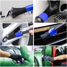 Didilor Car Cleaning Kit 12PCS Car Detailing Kit Wheel Cleaning Brush Tyre Brush Wire Brush Exterior and Interior car washing