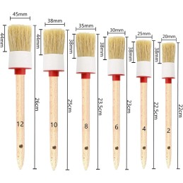 11Pcs Auto Detailing Set, Boar Hair Brushes, Steel Wire & A/C Brushes, Red, Soft Bristles, Wood Handles for Cleaning Interior,