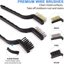 MKAEYYO 10 Piece Car Detailing Brush Kit - Car Cleaning Kit, Car Detailing Brushes, Soft Car Interior Brushes, Car Detailing Set