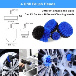 27Pcs Car Detailing Kit, Car Detailing Brush Set, Auto Detailing Drill Brush Set, Car Detailing Brushes, Car Wash Kit, Car