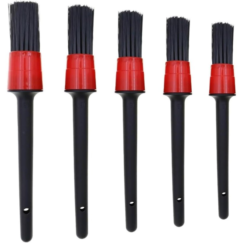 Car Detailing Brushes - 5 Pcs Car Brushes for Detailing, Auto Detailing Brushes for Cleaning Wheels, Interior, Exterior,