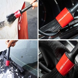 Car Detailing Brushes - 5 Pcs Car Brushes for Detailing, Auto Detailing Brushes for Cleaning Wheels, Interior, Exterior,