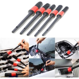 Car Detailing Brushes - 5 Pcs Car Brushes for Detailing, Auto Detailing Brushes for Cleaning Wheels, Interior, Exterior,