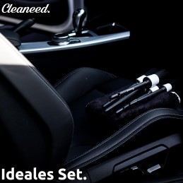 Cleaneed PREMIUM Detailing Pinsel Set [5 STÜCK] – Schonende & einfache Reinigung - Universal anwendbar - Für Alufelgen, Auto