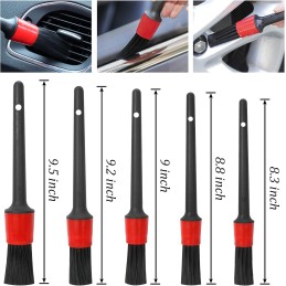 GOH DODD 13 Pieces Car Cleaning Kit, Auto Detailing Brush Set for Cleaning Wheels, Interior, Exterior, Leather, Dashboard, Air