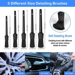 26Pcs Car Detailing Brush Set, Car Detailing Kit, Auto Detailing Drill Brush Set, Car Detailing Brushes, Car Buffing Sponge Pads