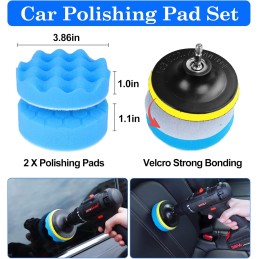 26Pcs Car Detailing Brush Set, Car Detailing Kit, Auto Detailing Drill Brush Set, Car Detailing Brushes, Car Buffing Sponge Pads