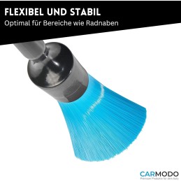 CARMODO® Premium Detailing Pinsel für die Autopflege - extrem resistenter Reinigungspinsel, Profi Auto Reinigung, Felgenbürste,