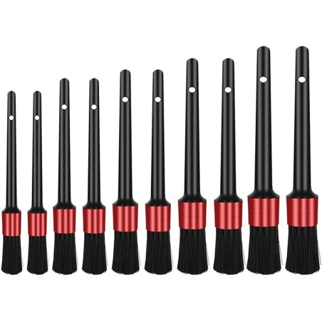 10 Pieces Car Detail Brush Set, Car Cleaning Brush Automotive Detail Cleaning Brushes Fiber Auto Car Detailing Brush for