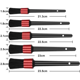 10 Pieces Car Detail Brush Set, Car Cleaning Brush Automotive Detail Cleaning Brushes Fiber Auto Car Detailing Brush for