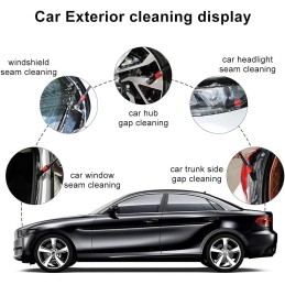 10 Pieces Car Detail Brush Set, Car Cleaning Brush Automotive Detail Cleaning Brushes Fiber Auto Car Detailing Brush for