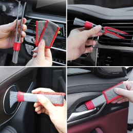 JSUOEO 8 Stück Auto Reinigungspinsel Detailing Pinsel Set Detailingbürste Ultrasoft Detail Reinigungsbürsten Innenreinigung