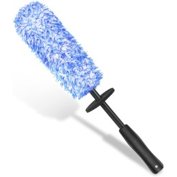 URAQT Car Wheel Brush, No Metal Wheel and Rim Detailing Brush, Car Wheel Cleaning Brush, Soft Dense Alloy Wheel Brush, Suitable