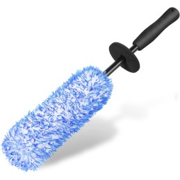 URAQT Car Wheel Brush, No Metal Wheel and Rim Detailing Brush, Car Wheel Cleaning Brush, Soft Dense Alloy Wheel Brush, Suitable