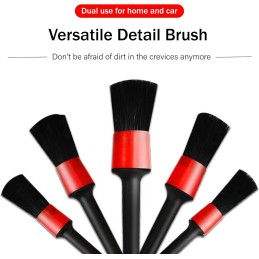 AHXP car detailing brushes detailing brushes, 5 pack car wash brush car detail cleaning brushes for cleaning wheels, engine,