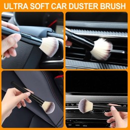 Detailing pinsel auto, 2-Pcs Ultra Soft reinigungspinsel auto Auto Detailingbürste auto pinsel reinigung car detailing brush