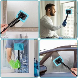 URAQT Car Detailing Cleaning Brushes Kit, 15 Pcs Car Interior Washing Tool Set, Automotive Detail Brushes for Car Exterior,