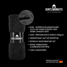 GENTLEMONKEYS Detailer Auto (500ml) inkl. Mikrofasertuch • Lackversiegelung, Motorrad & Fahrrad • Profi-Sprühversiegelung für