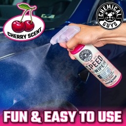 Chemical Guys WAC_202_16 Speed Wipe Quick Detailer, Safe for Cars, Trucks, SUVs, Motorcycles, RVs & More, 16 fl oz, Cherry Scent