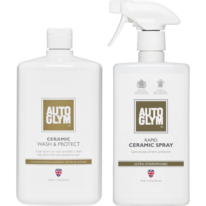 Autoglym Rapid Ceramic Spray Ultra Hydrophobic, 500ml - Tropical Scented Ceramic Coating Car Spray Wax For Superior Paintwork