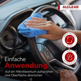 ALCLEAR Cockpitpflege Auto Reiniger - Innenraumreiniger - 100% Sauberkeit - Universal Cockpit für professionelle Reinigung des