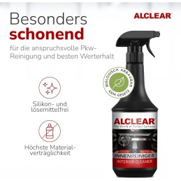 ALCLEAR Cockpitpflege Auto Reiniger - Innenraumreiniger - 100% Sauberkeit - Universal Cockpit für professionelle Reinigung des