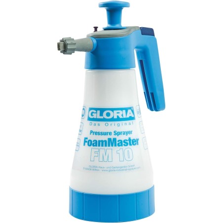 GLORIA FoamMaster FM 10 | Schaumsprüher | 1 L Foamer | Austauschbare Schaumpatronen | Drucksprüher zur Autoreinigung